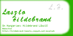 laszlo hildebrand business card